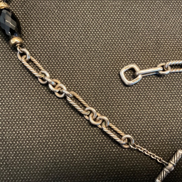 David Yurman Sterling Smokey Quartz Necklace - Picture 4 of 5